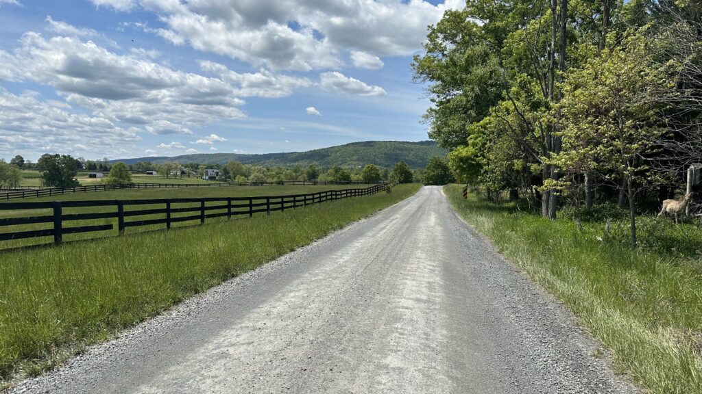 Gravel cycling landscape